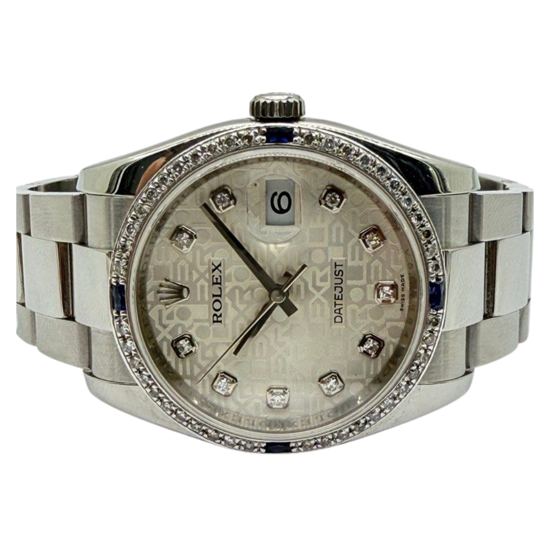 Rolex Datejust 116234 36mm Automatic Diamond Dial/Bezel Watch Secondary image