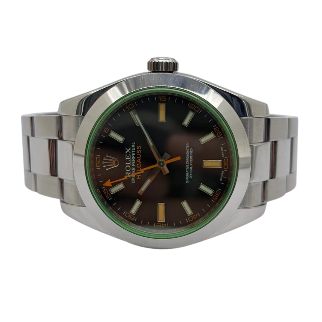 Rolex Oyster Perpetual Milgauss 116400GV 40mm Black Dial Watch