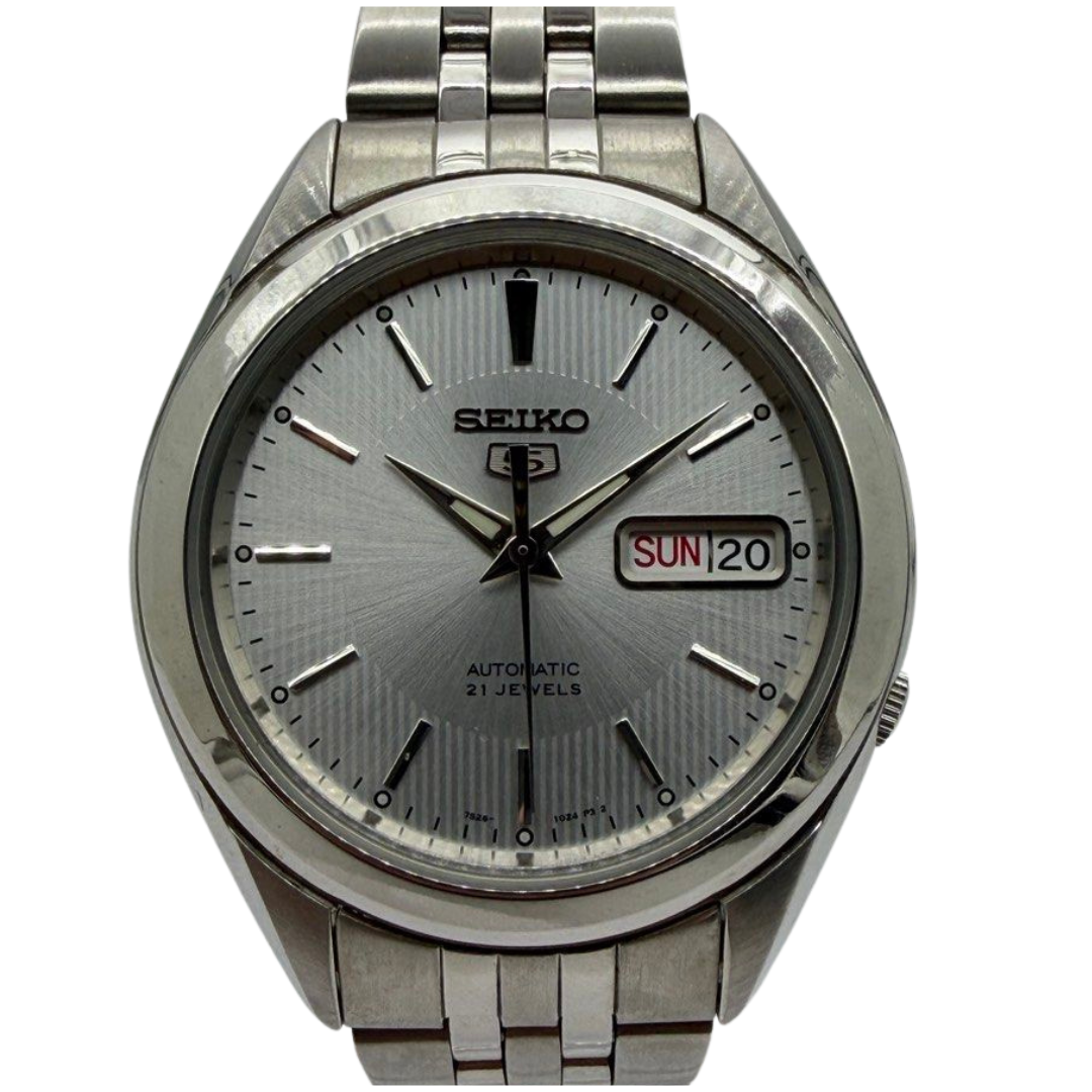 Seiko 5 SNKL15A 38mm Automatic Silver Dial Watch