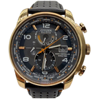 Citizen World Time AT9013-03H Radio Controlled Eco-Drive 43mm Black Dial Watch