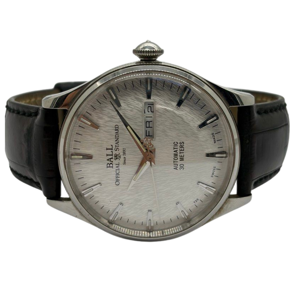 Ball Trainmaster Eternity Silver NM2080D 39.5mm Automatic Watch