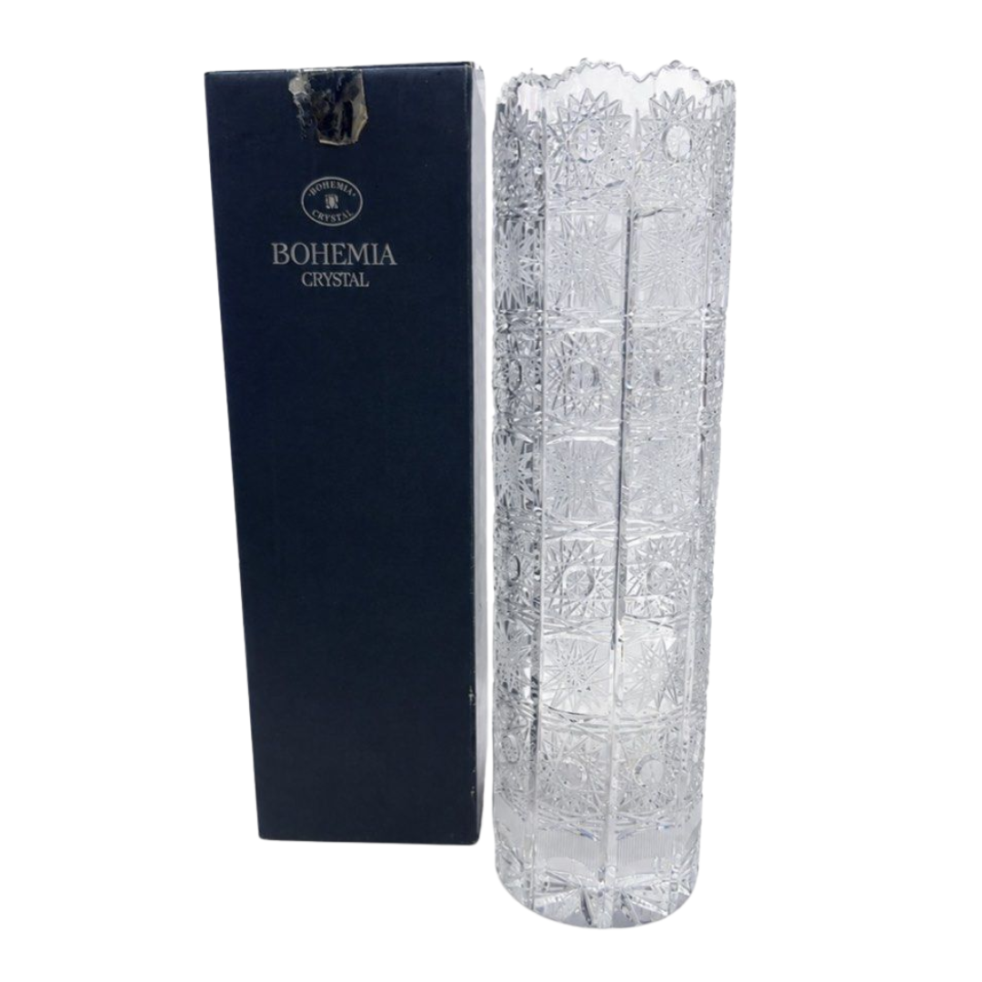 Bohemia Crystal Vase  Slim 25cm