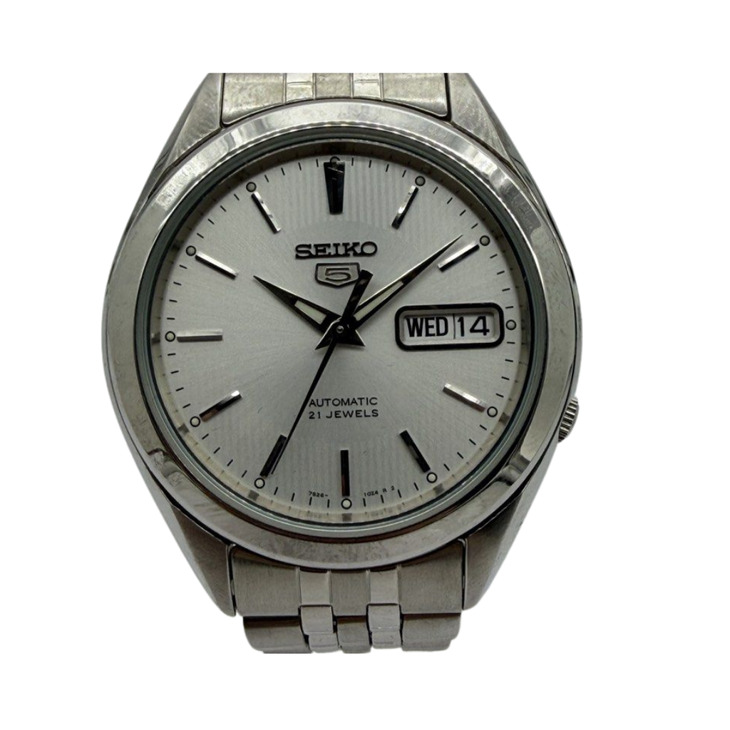 Seiko 5 Sports 38mm Watch- Automatic/Silver Dial Watch/SNKL15K1