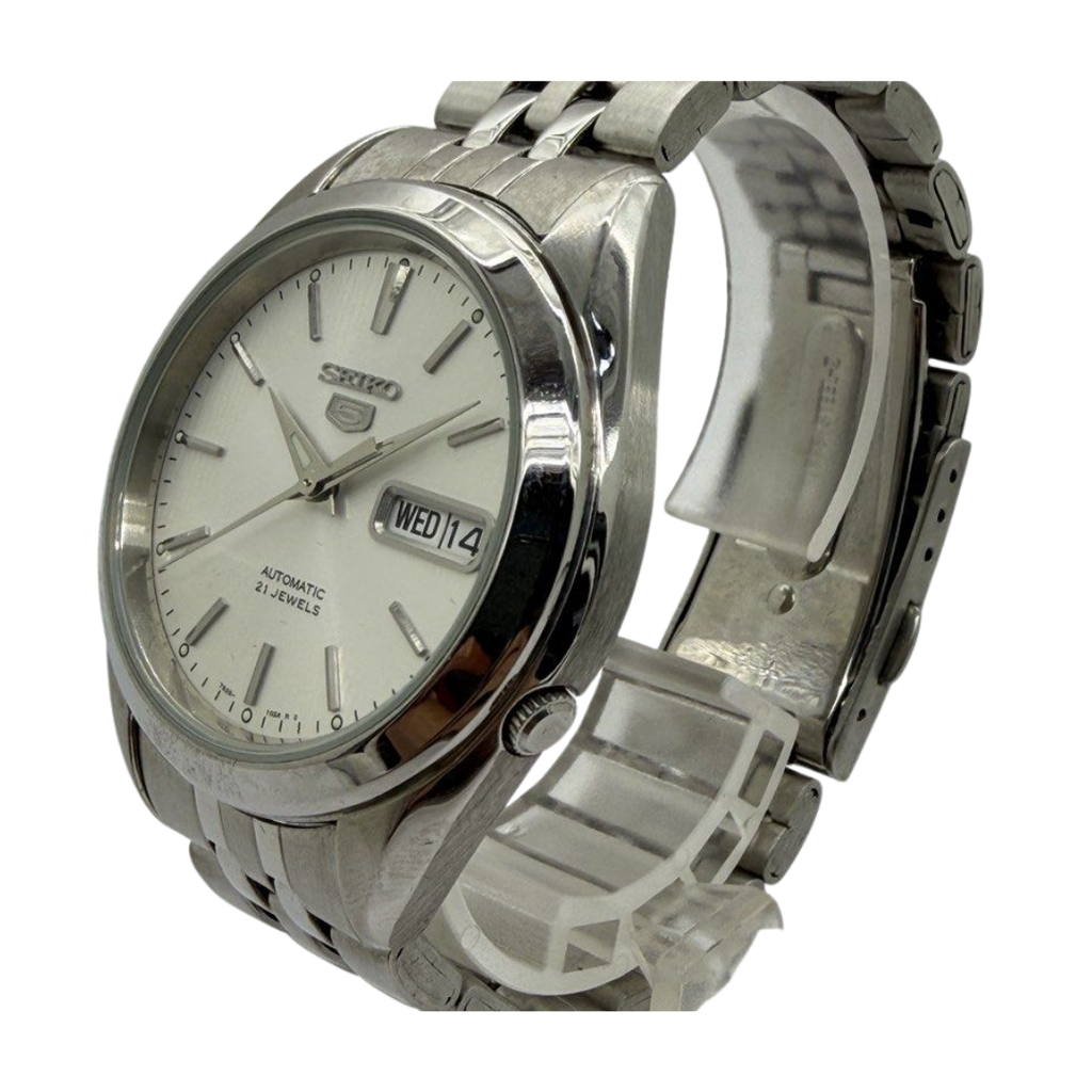 Seiko 5 Sports 38mm Watch- Automatic/Silver Dial Watch/SNKL15K1