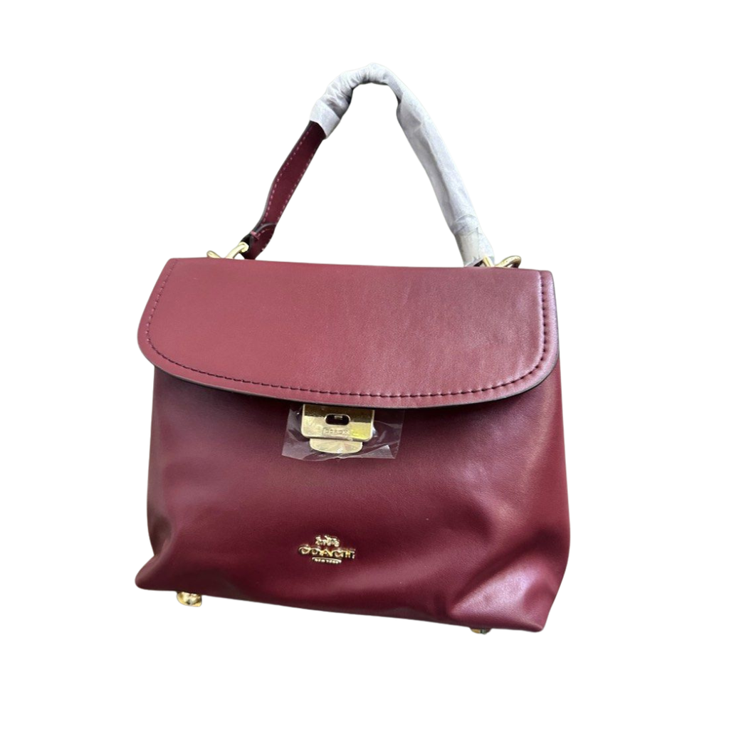 Coach Shoulder Leather Bag, Red