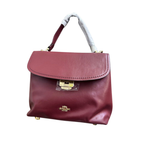 Coach Shoulder Leather Bag, Red
