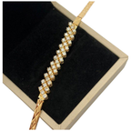 18K Yellow Gold Natural Diamond Bracelet