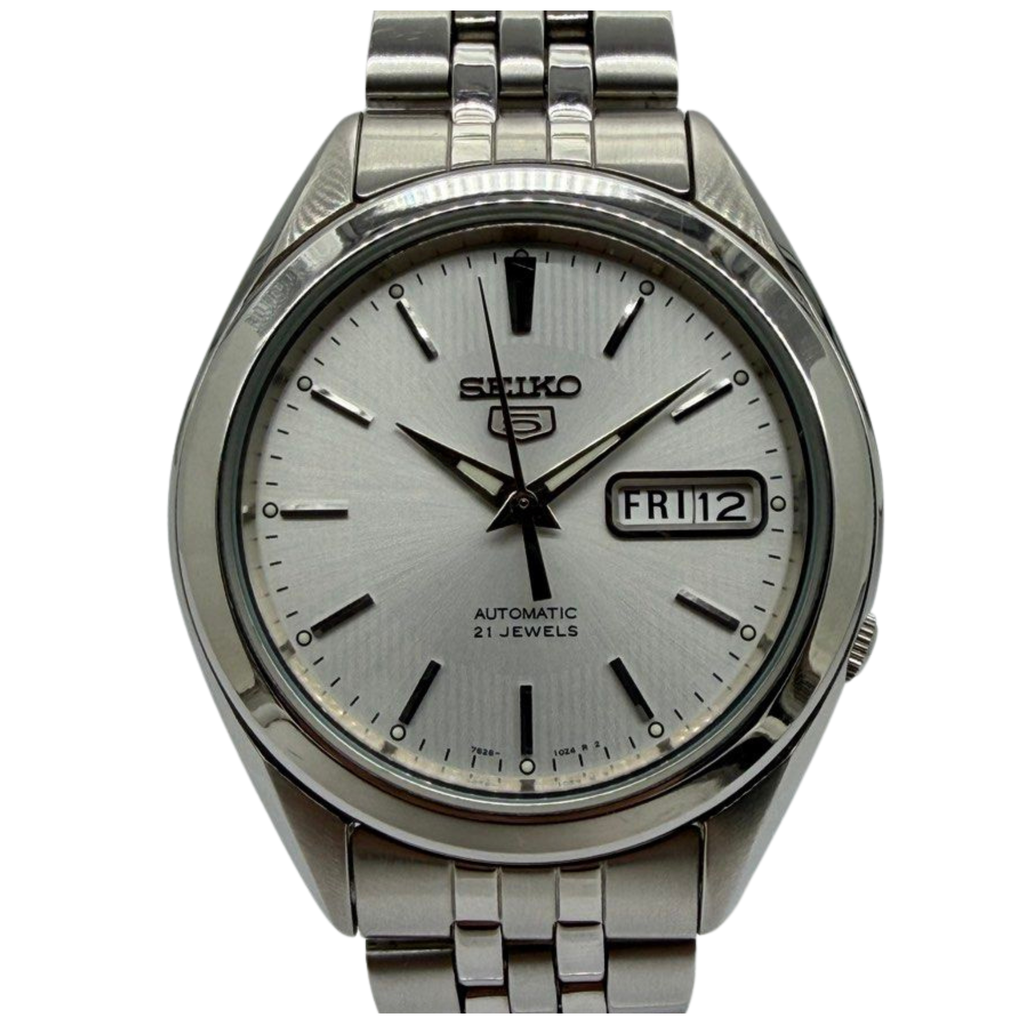 Seiko 5 SNKL15K1 38mm Automatic Silver Dial Steel Watch