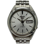 Seiko 5 SNKL15K1 38mm Automatic Silver Dial Steel Watch