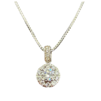 14K White Gold Lab-Grown Diamond Necklace
