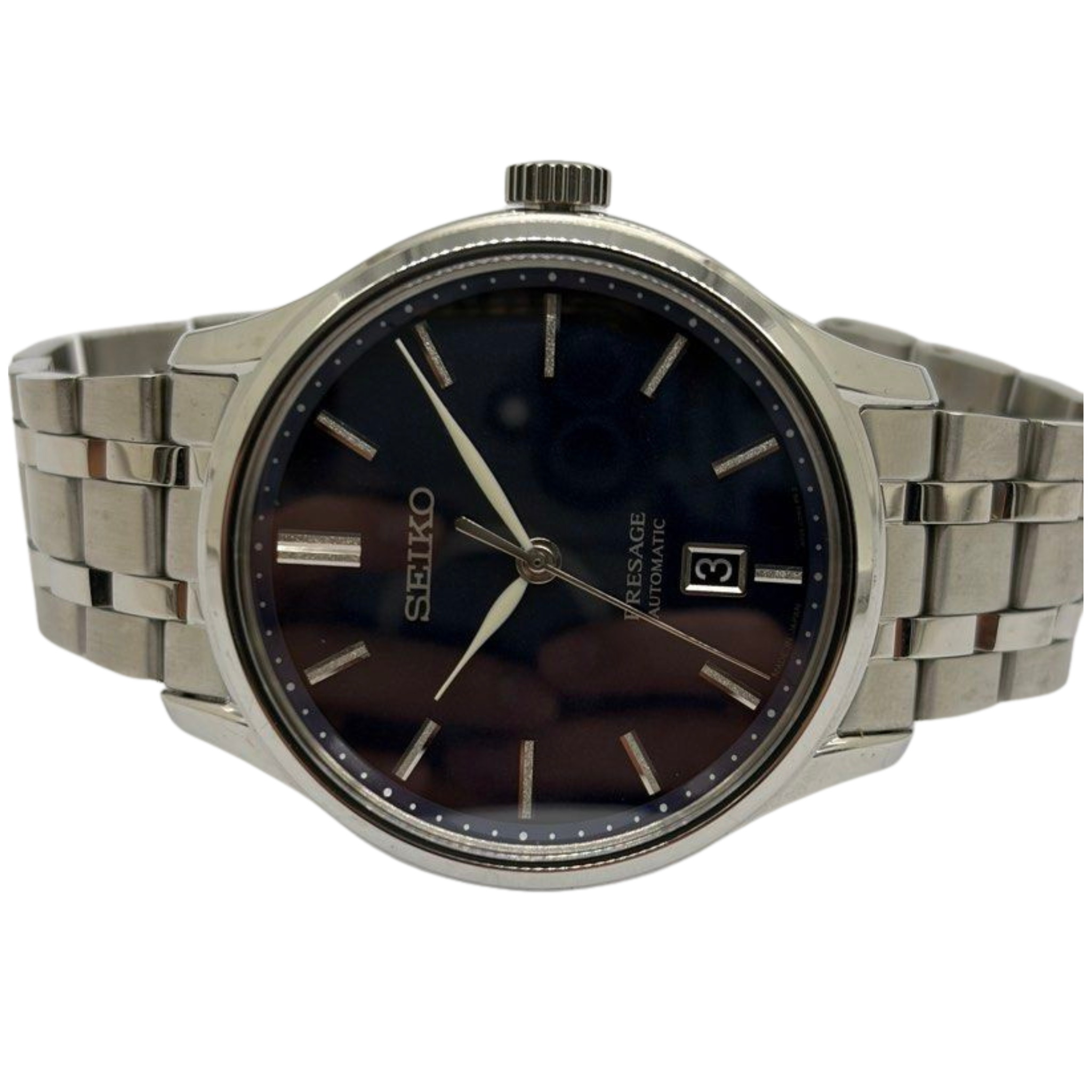Seiko Presage SRPD41J1 41.7mm Automatic Blue Dial Steel Watch