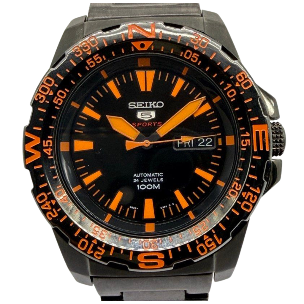 Seiko 5 Sports SRP547K1 44mm Automatic Black Dial Watch