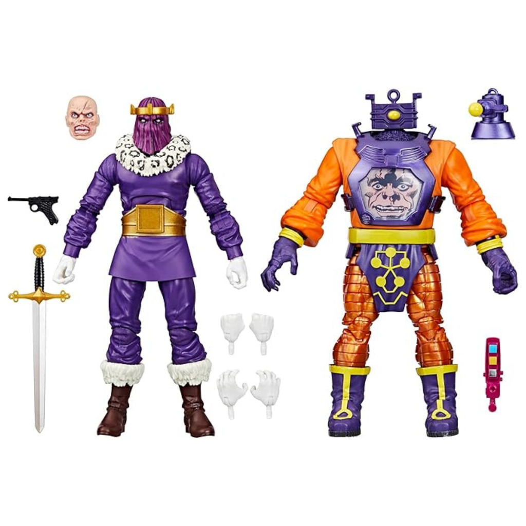 Marvel Legends Series Baron Zemo and Arnim Zola, Captain America Villains Comics Collectible 6-Inch Action Figures