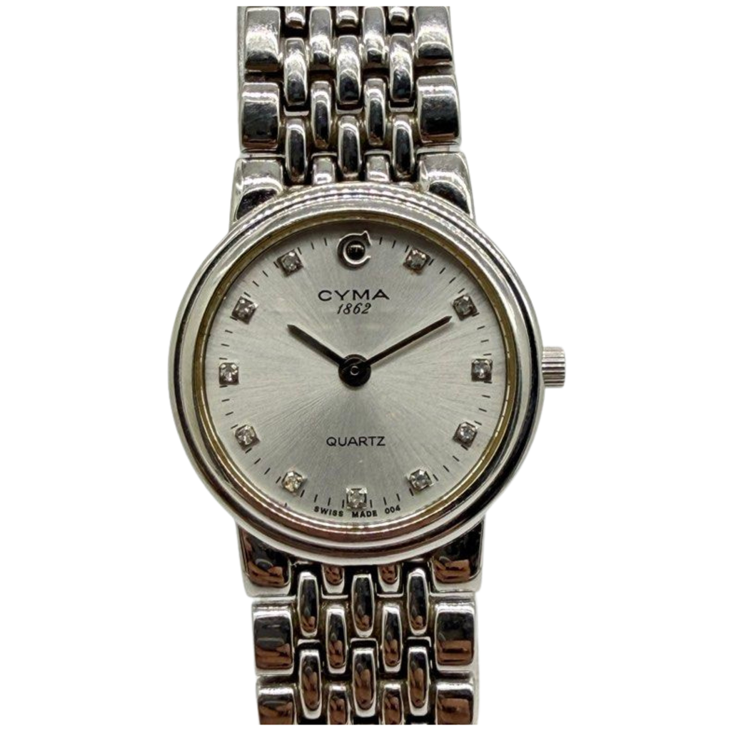 Cyma Le Locle 24mm Quartz Silver Dial Watch