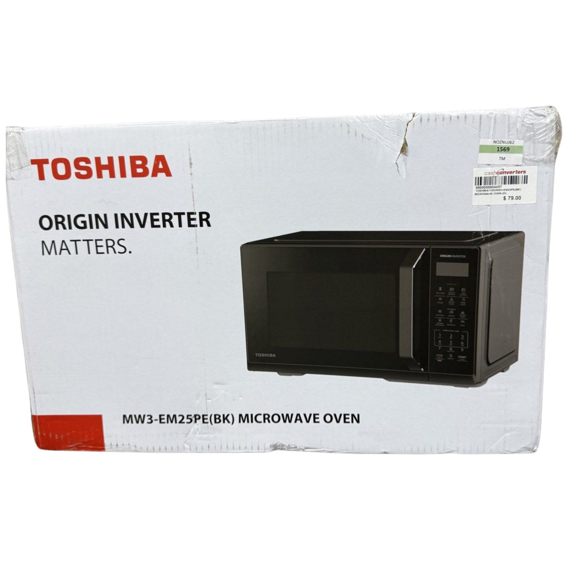 Toshiba MW3-EM25PE Solo Microwave Oven, 25 Liter Capacity