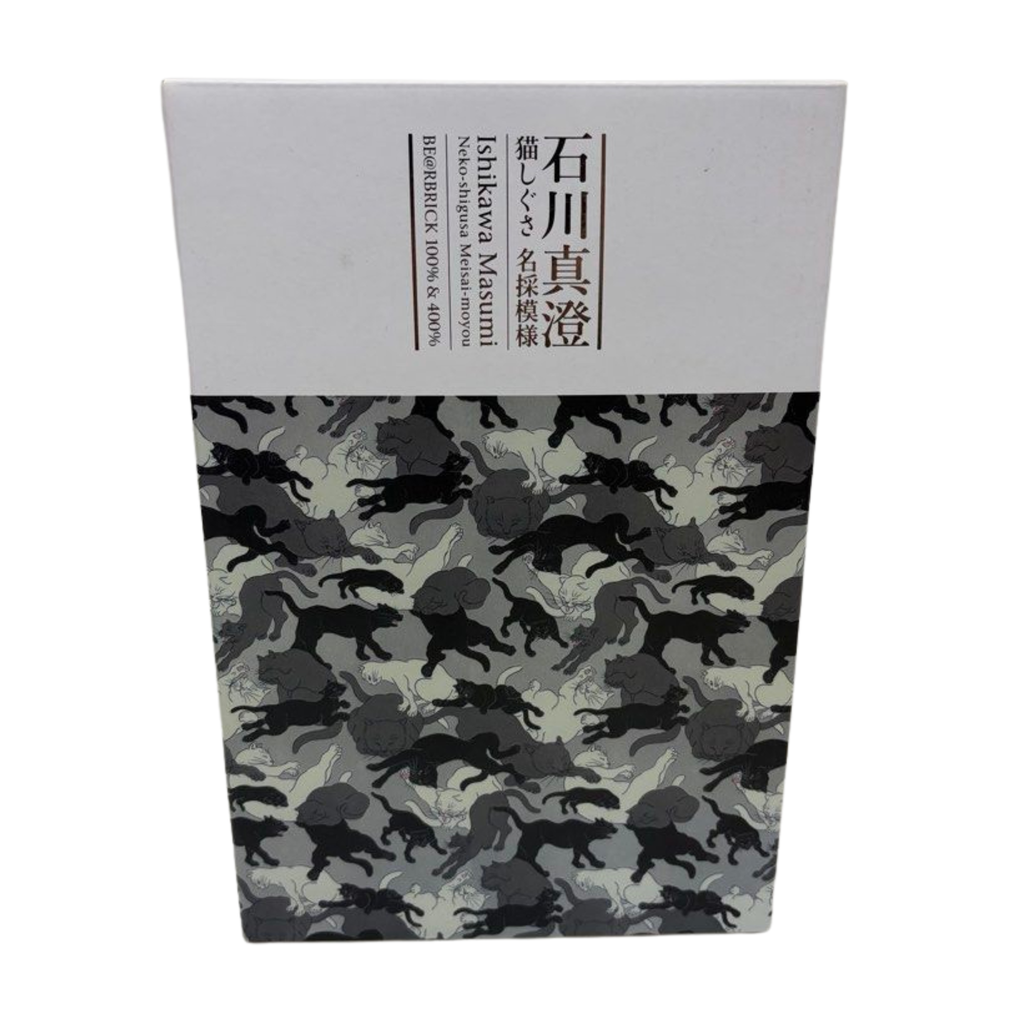Be@rbrick x Ishikawa Masumi 100% & 400% “Cat Gesture Name Collection Pattern”