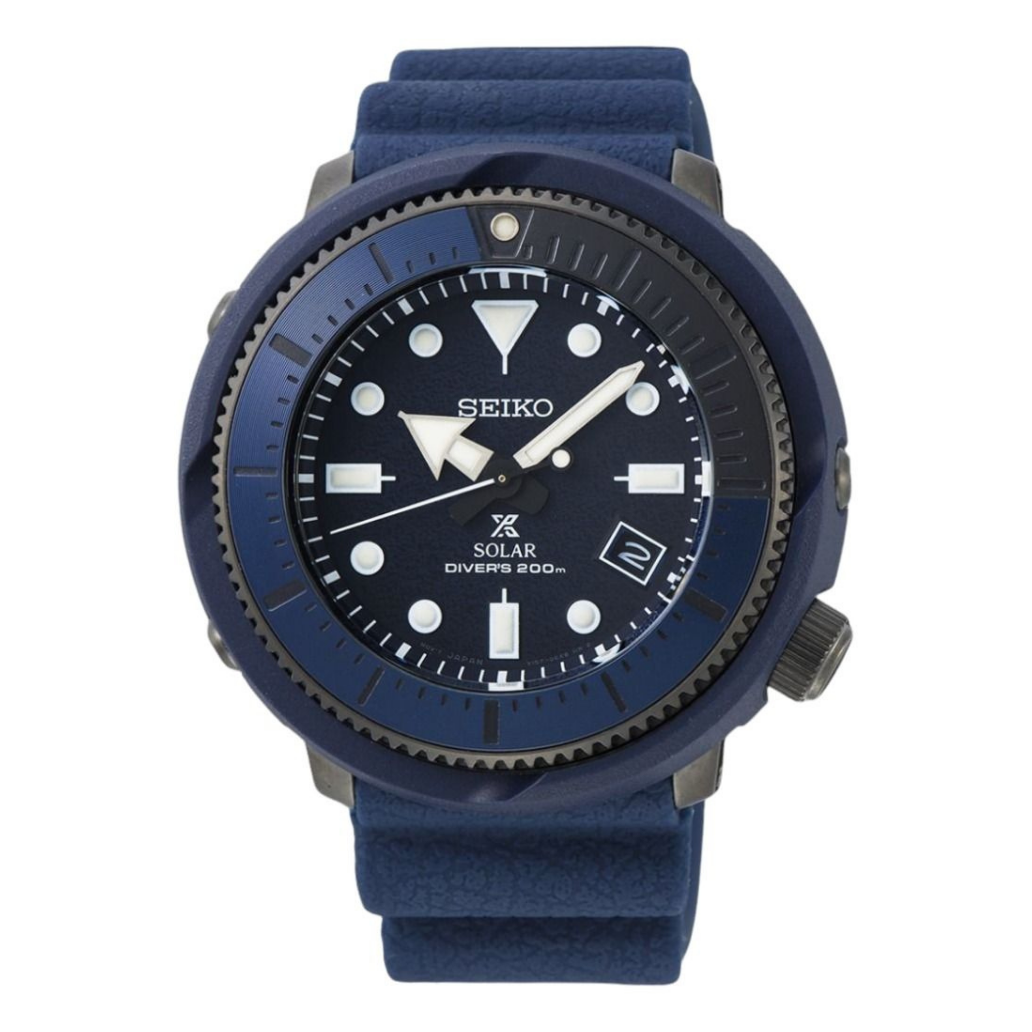 Seiko SNE559P1 Prospex Tuna Solar Divers 46.7mm Blue Dial Watch