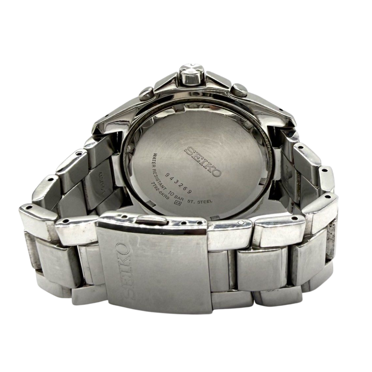 Seiko 7T92-0NV8 40mm Quartz Chronograph Watch