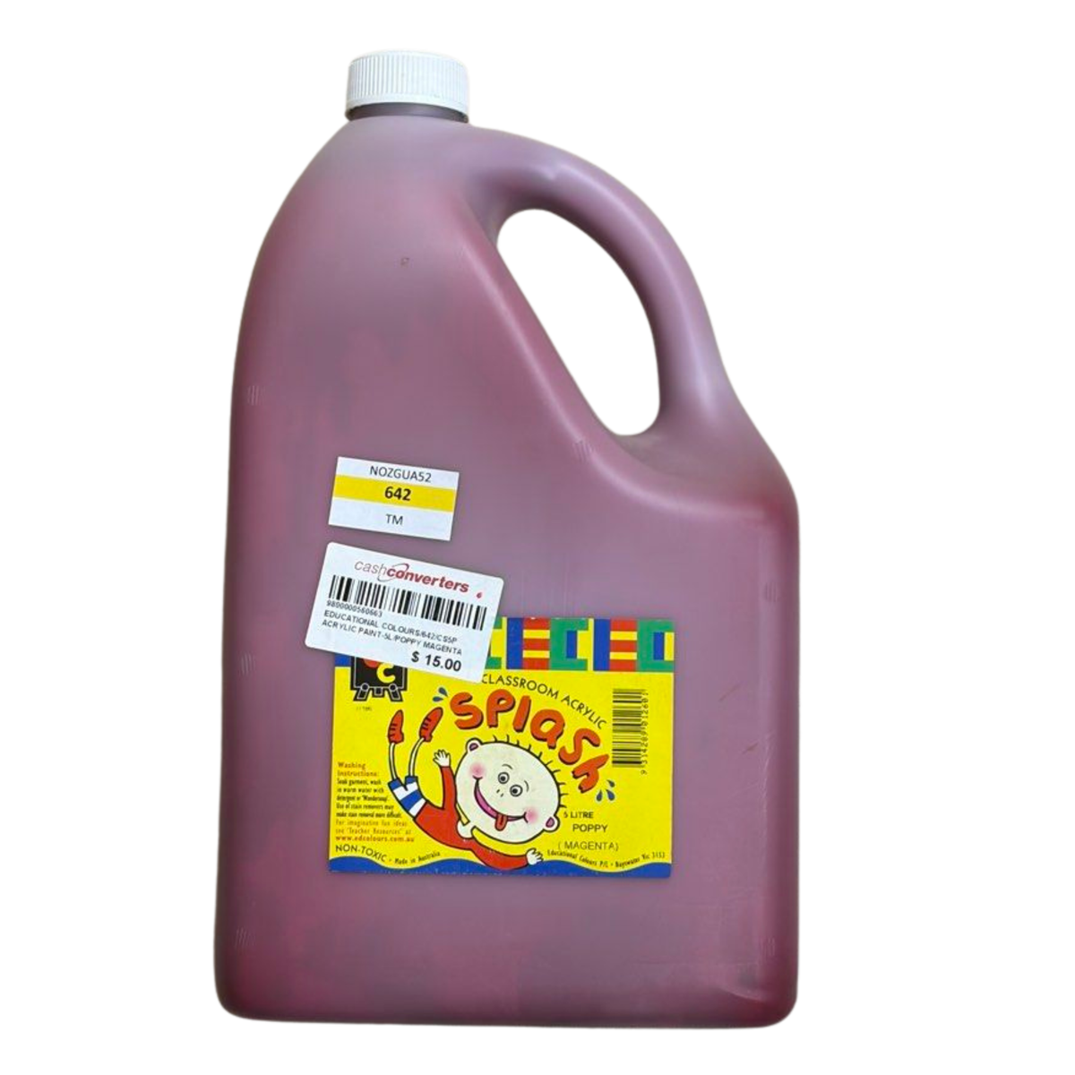 Educational Colours Classroom Splash Acrylic Paint, 5L