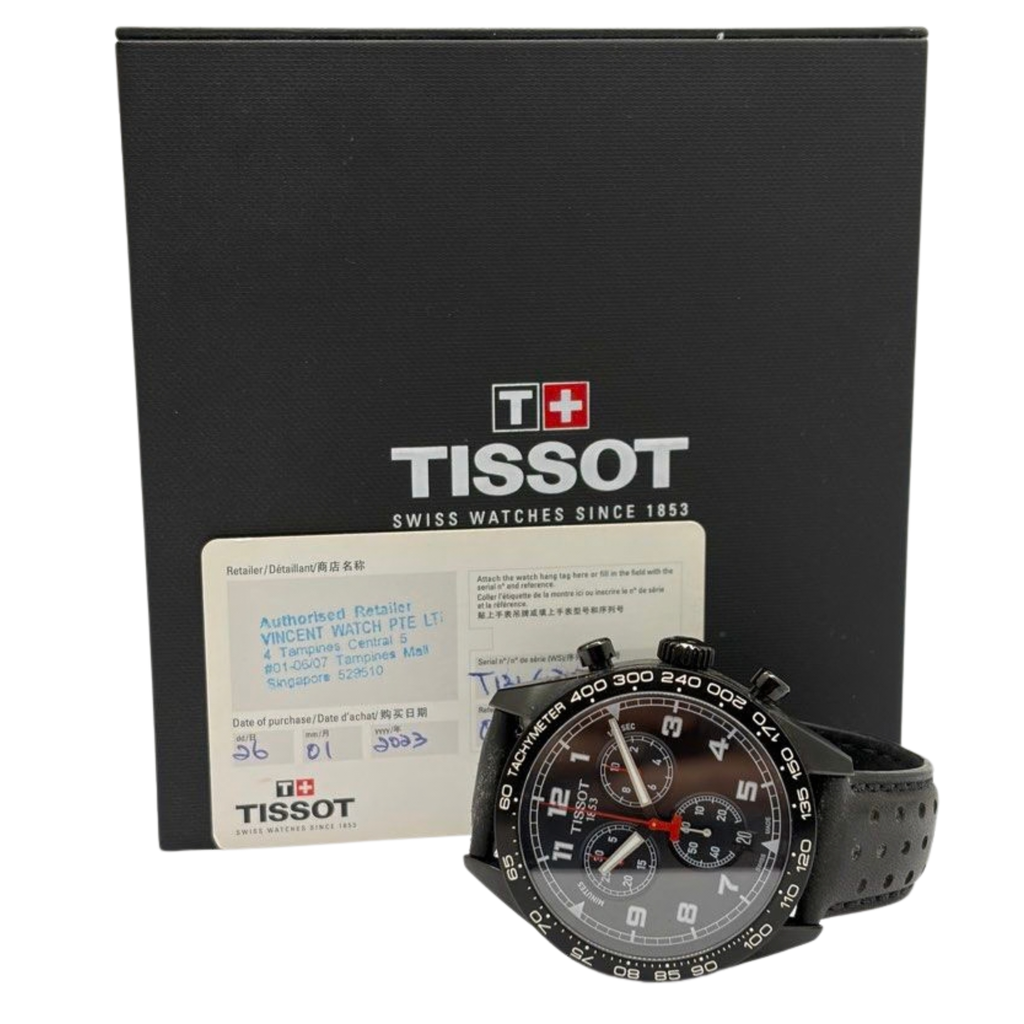 Tissot PRS 516 45mm Chronograph Quartz Black Dial Watch