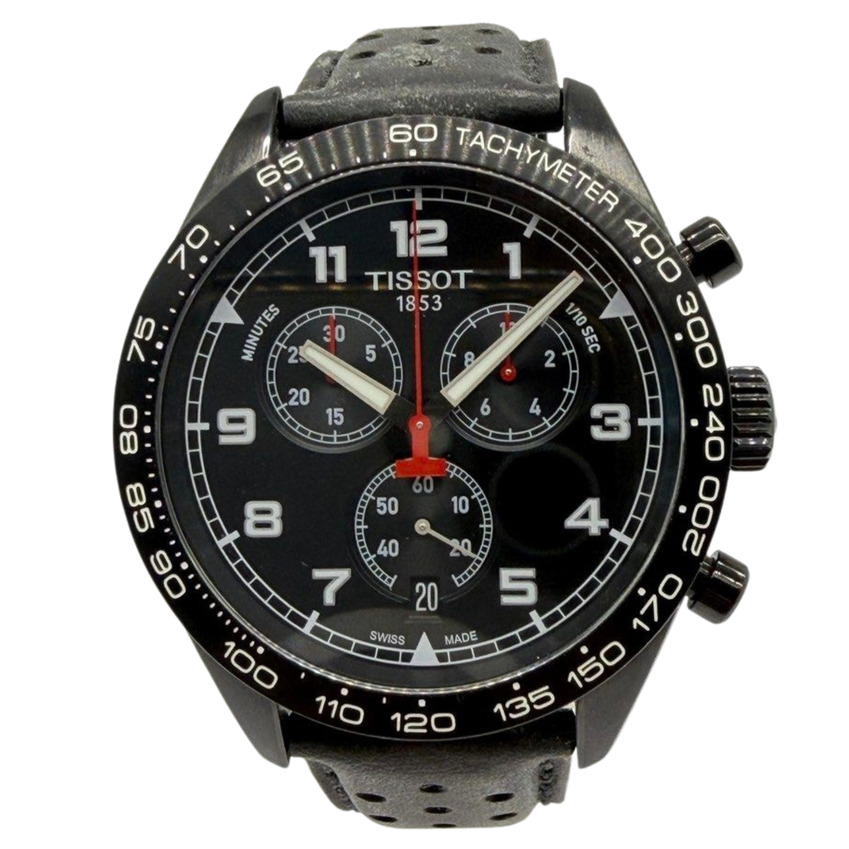 Tissot PRS 516 45mm Chronograph Quartz Black Dial Watch Main image