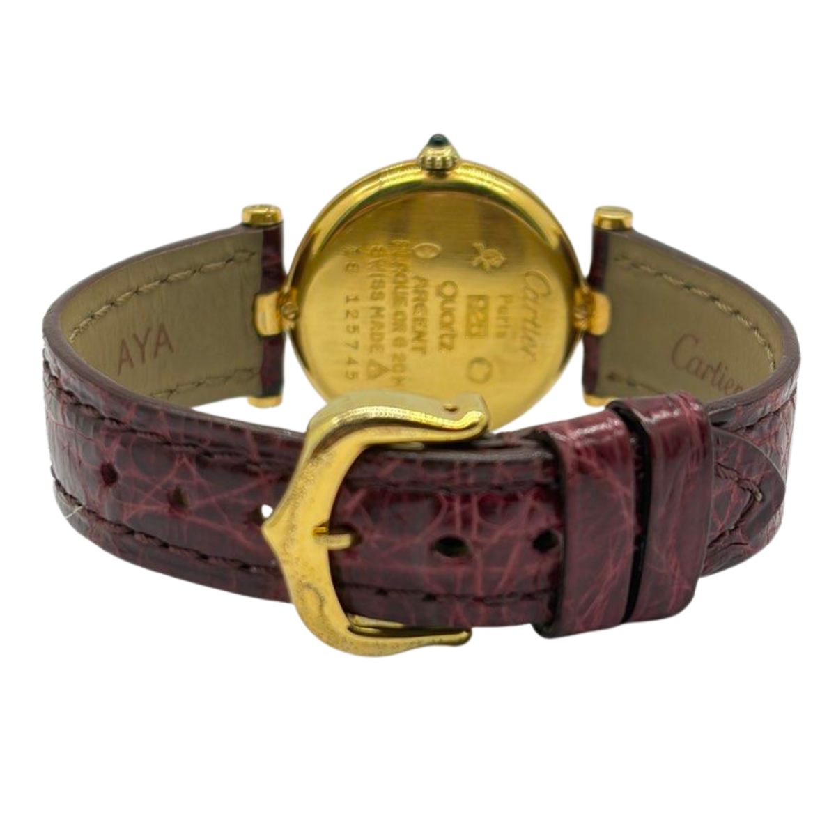 Cartier Must De Vendome Vermeil Red/Gold Dial 24mm Quartz Watch