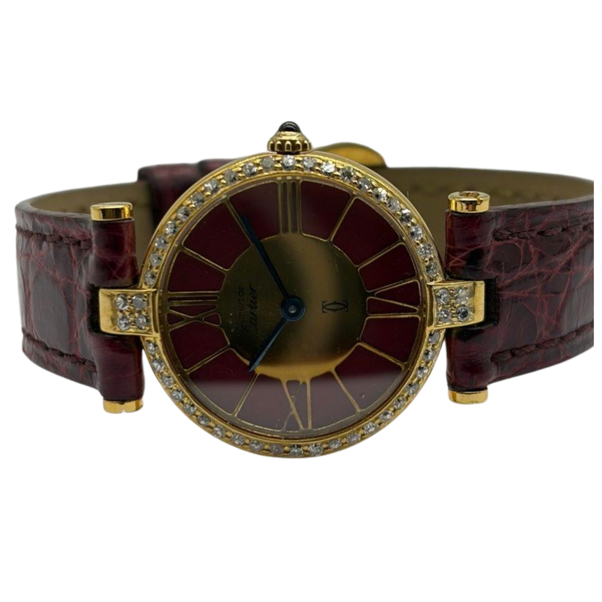 Cartier Must De Vendome Vermeil Red/Gold Dial 24mm Quartz Watch