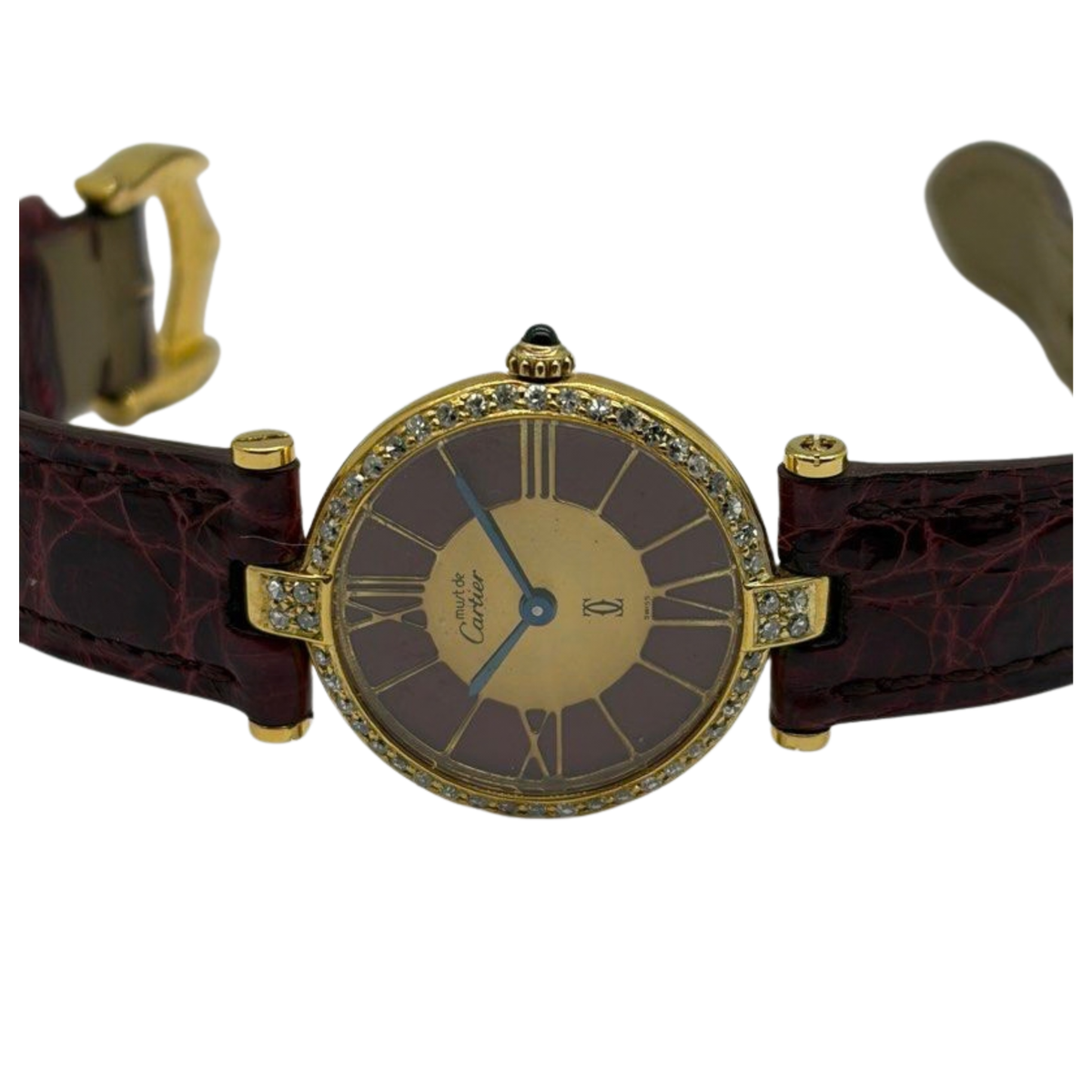 Cartier Must De Vendome Vermeil Red/Gold Dial 24mm Quartz Watch