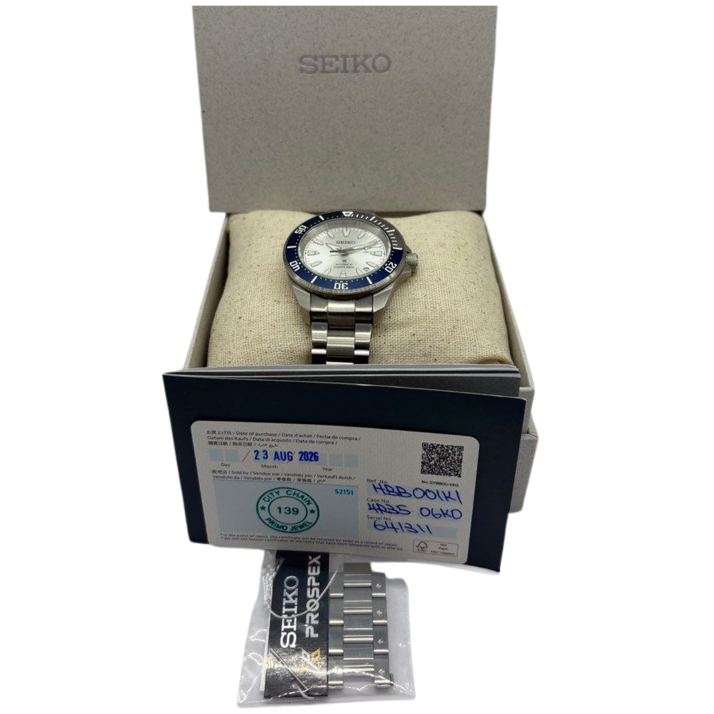 Seiko Prospex Samurai Limited Edition 145th Anniversary 41.7mm Automatic Silver Dial Watch HBB001K1