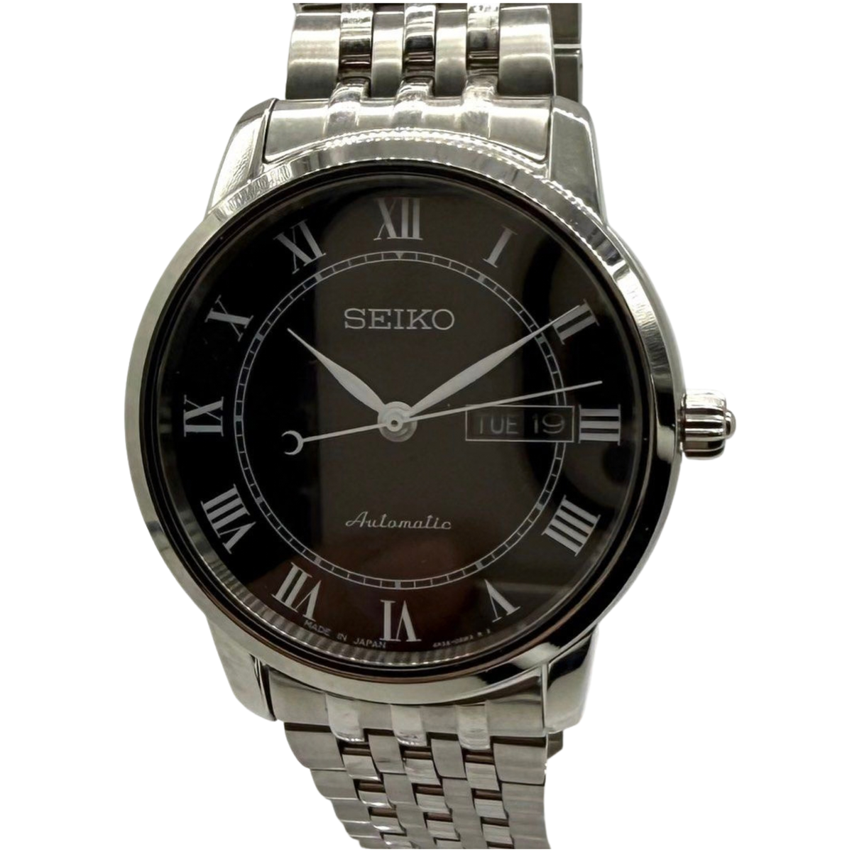 Seiko Presage Automatic 24 Jewels 39mm Automatic Black Dial Watch Main image