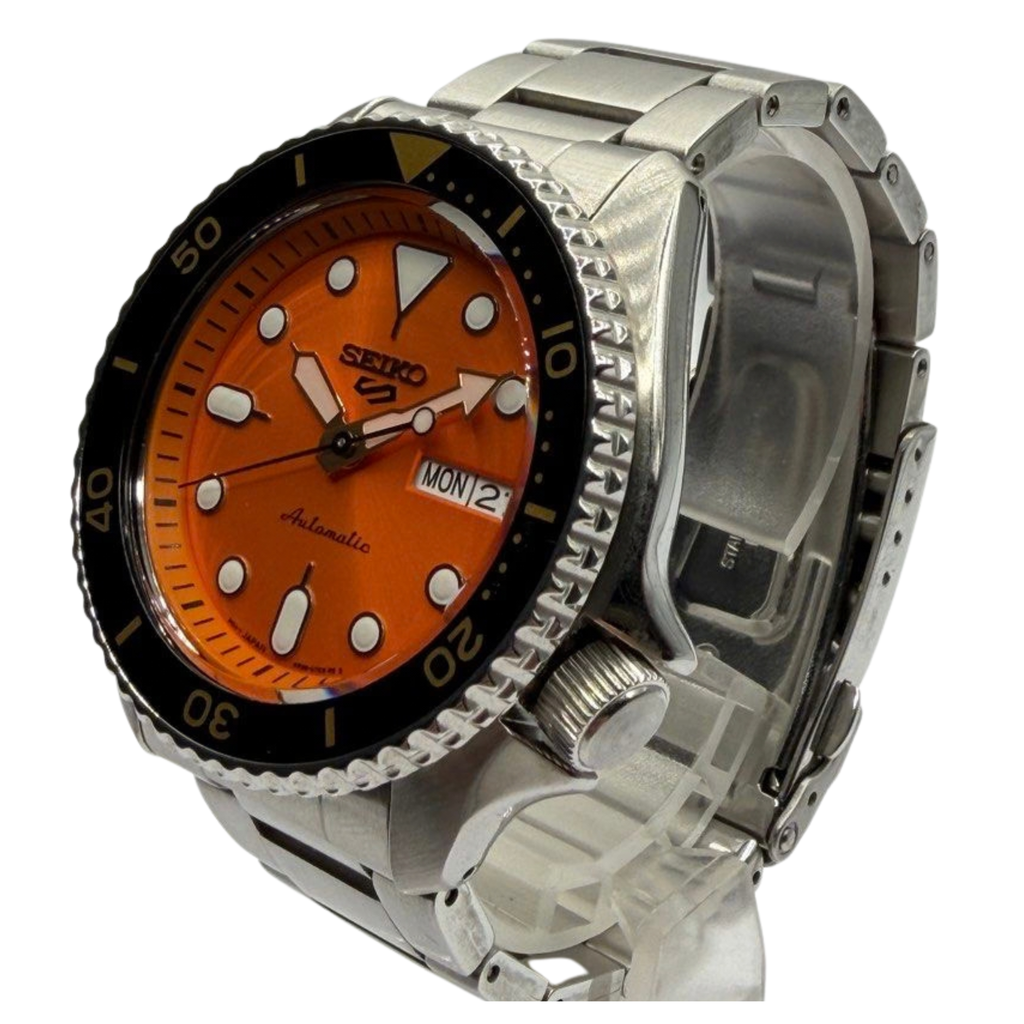 Seiko SRPD59 42.5mm Automatic Orange Dial Watch