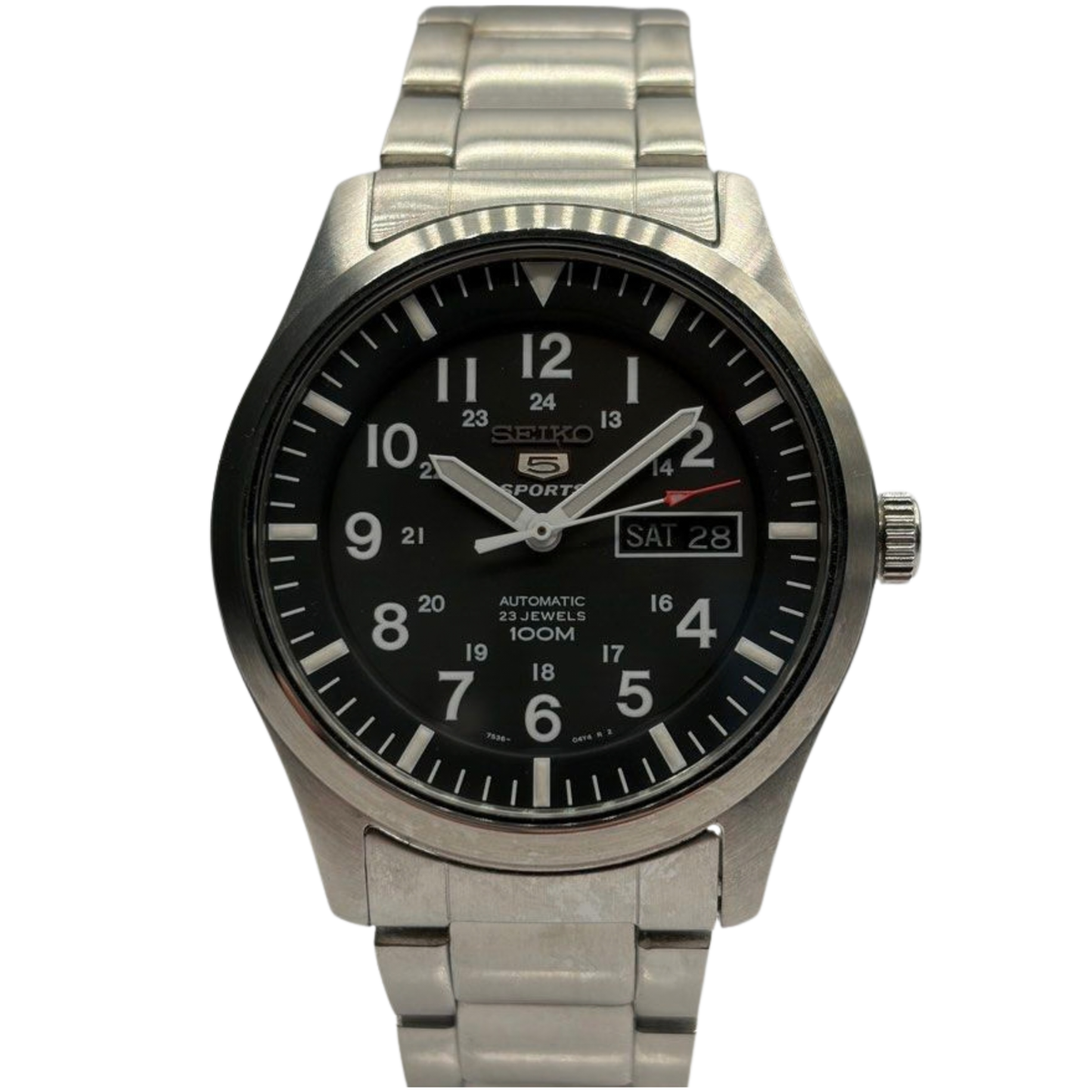 Seiko 5 Sports SNZG13 42mm Automatic Black Dial Watch