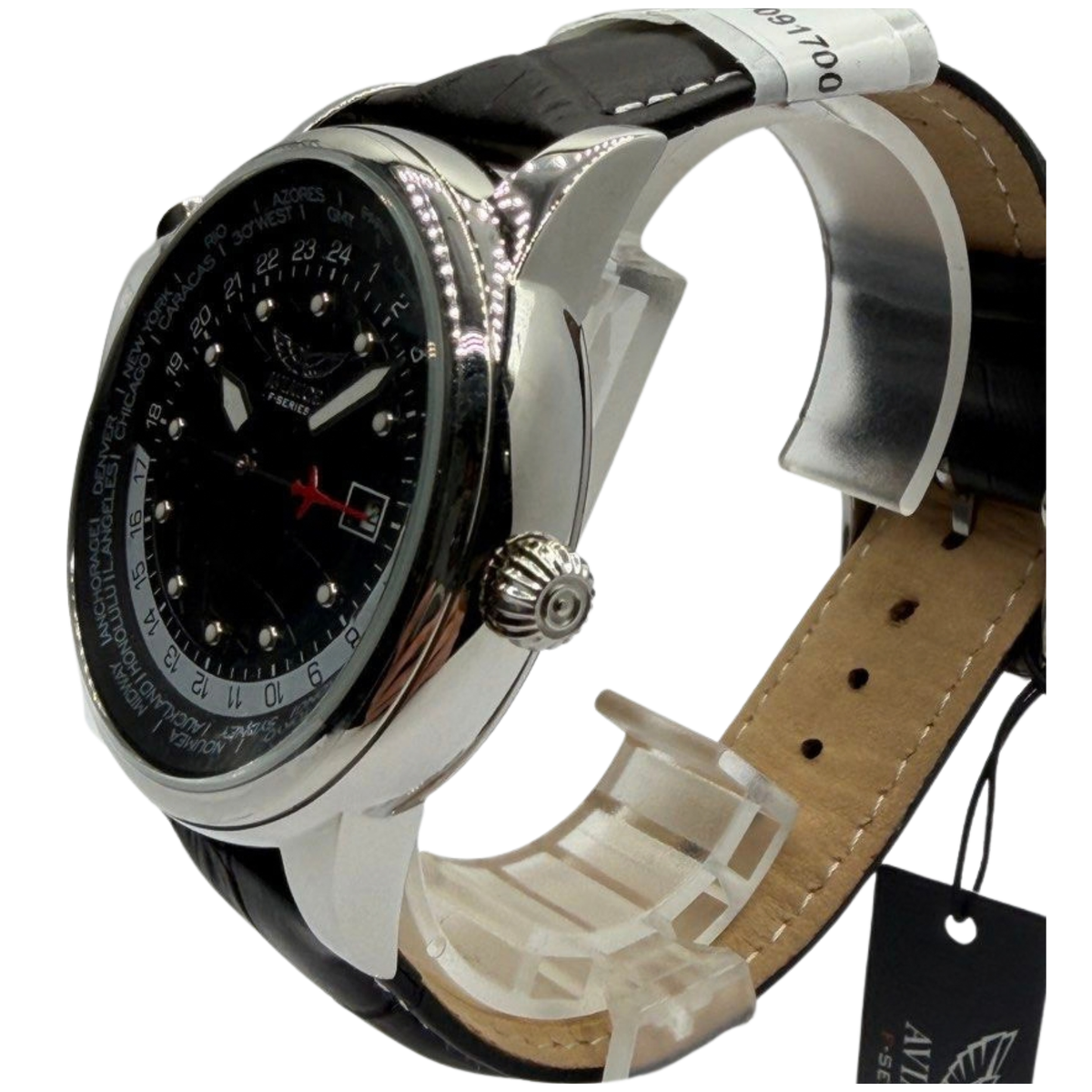 Aviator F-Series 44mm Quartz Black Dial Watch