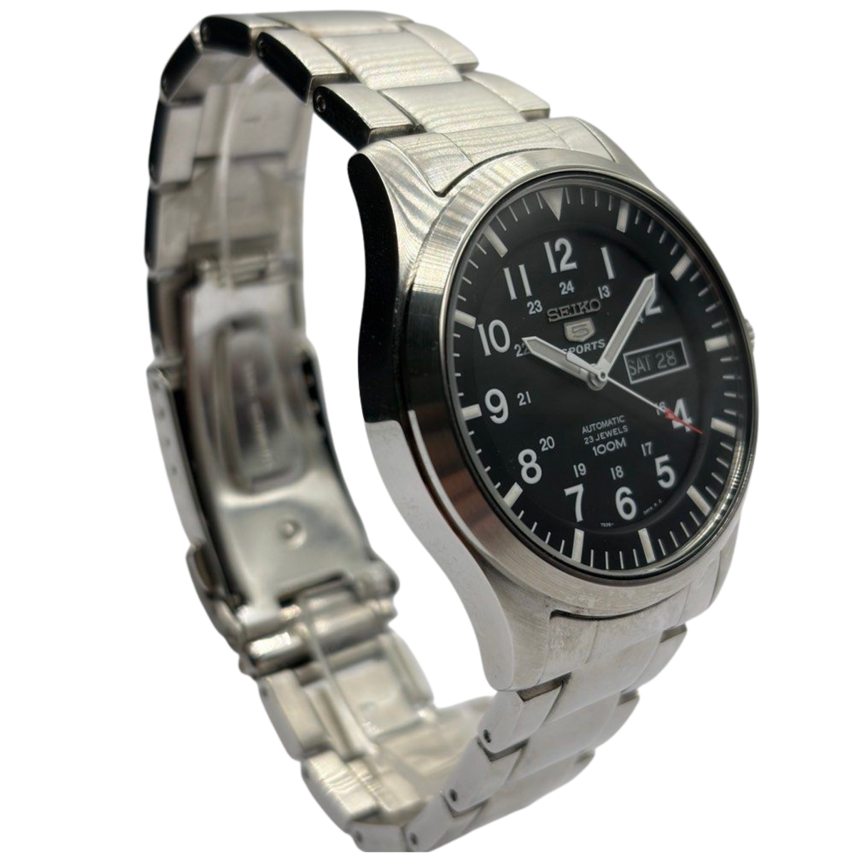 Seiko 5 Sports SNZG13 42mm Automatic Black Dial Watch