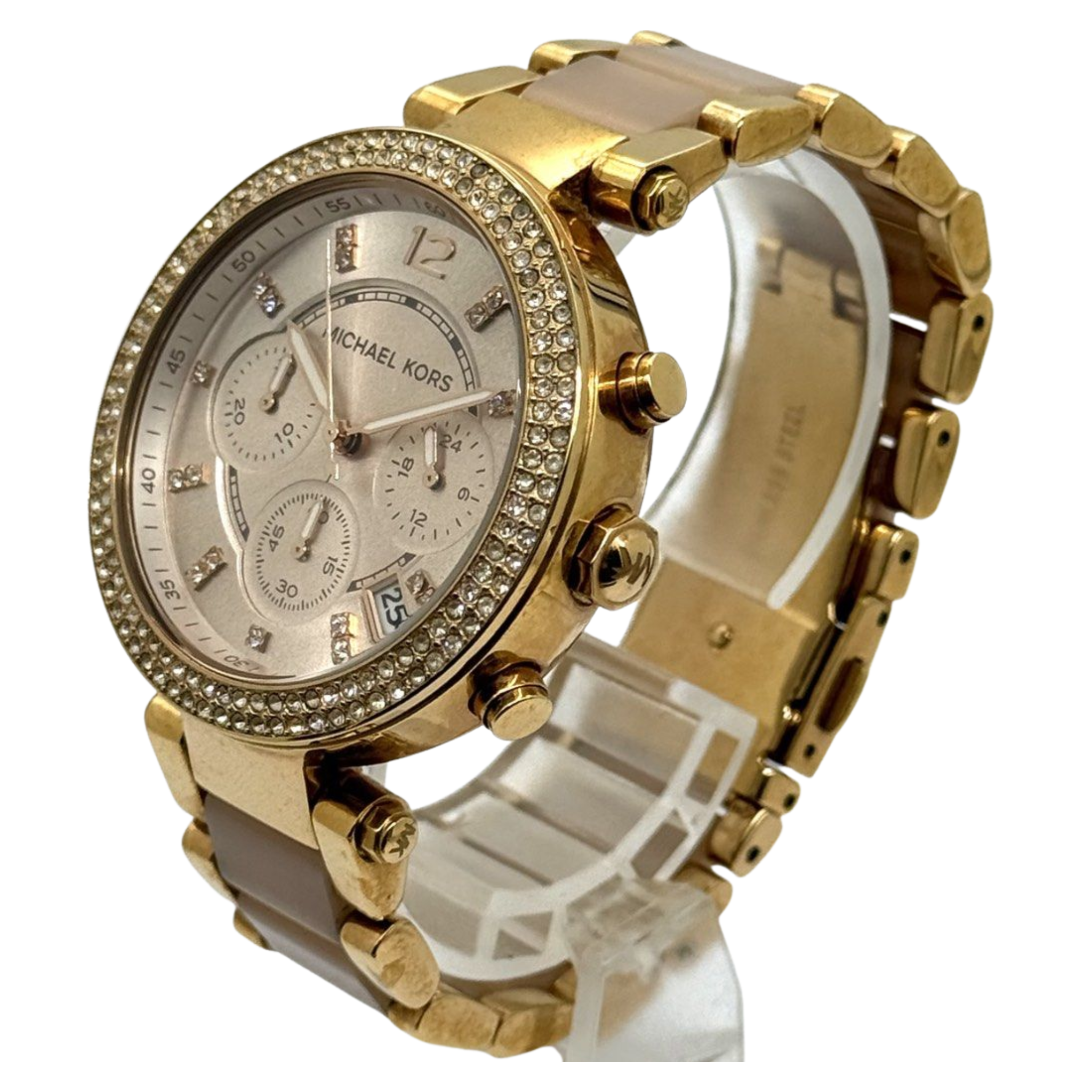 Michael Kors Parker Rose Gold Stone Set Watch