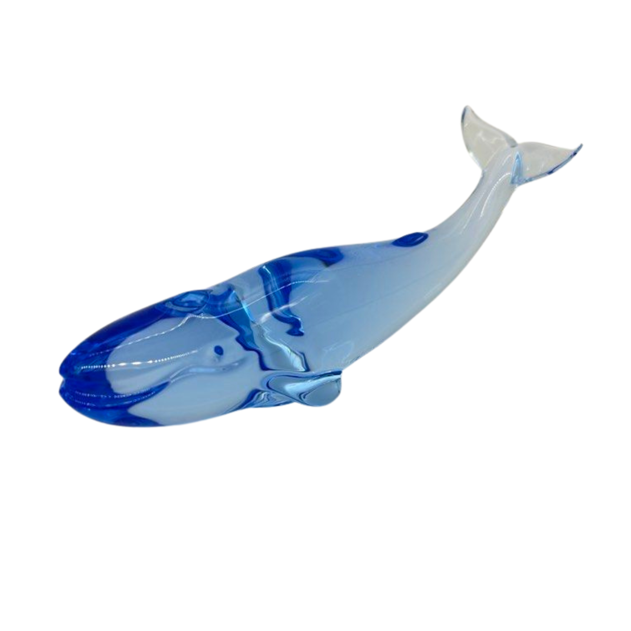Baccarat Crystal Whale Figurines 15cm, No Box
