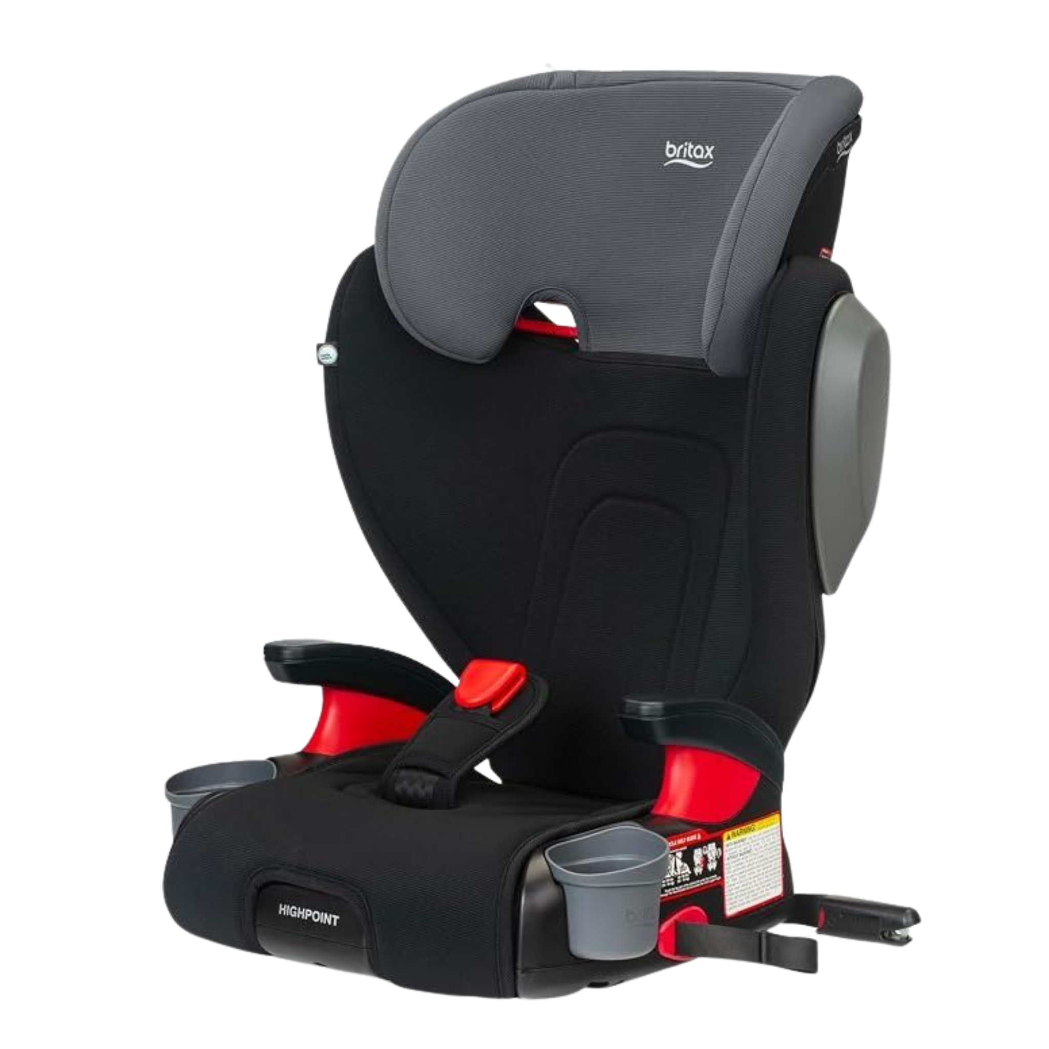 Britax Highpoint Backless Belt-Positioning Booster Seat, SafeWash Black Ombre Main image