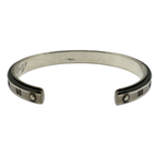 Tiffany & Co Narrow Atlas Titanium x Silver Bangle Cuff