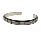 Tiffany & Co Narrow Atlas Titanium x Silver Bangle Cuff