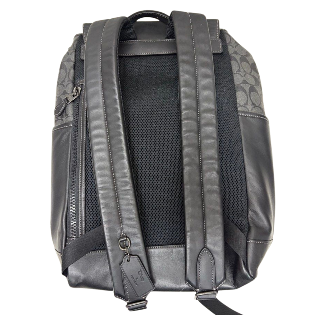 Disney X Coach Track Backpack In Signature Canvas With Patches