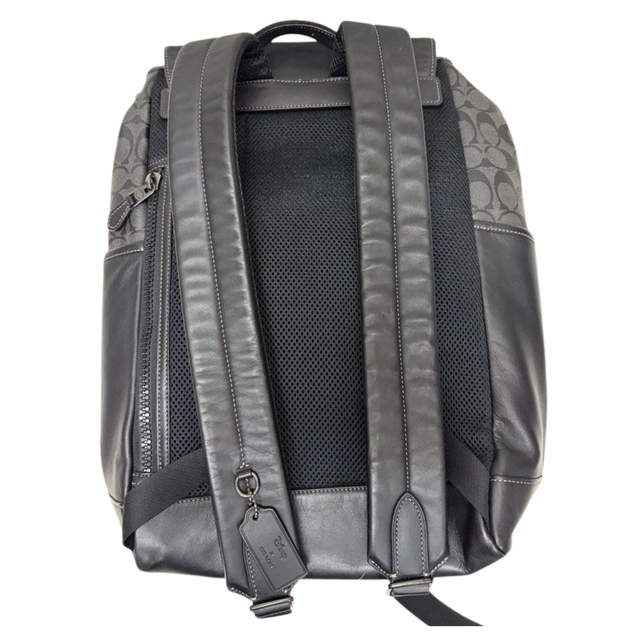Disney X Coach Track Backpack In Signature Canvas With Patches