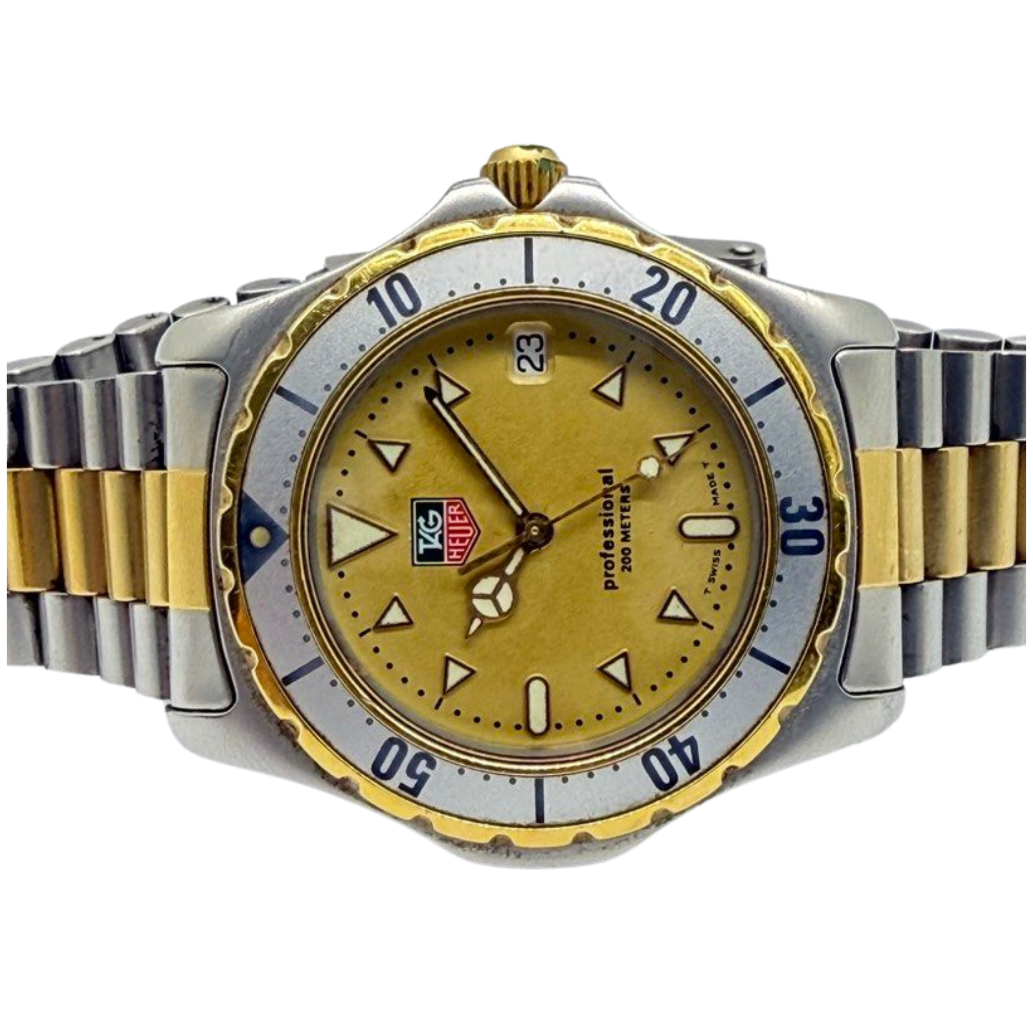 Tag Heuer 2000 Professional 38mm Quartz Gold Dial Watch Main image
