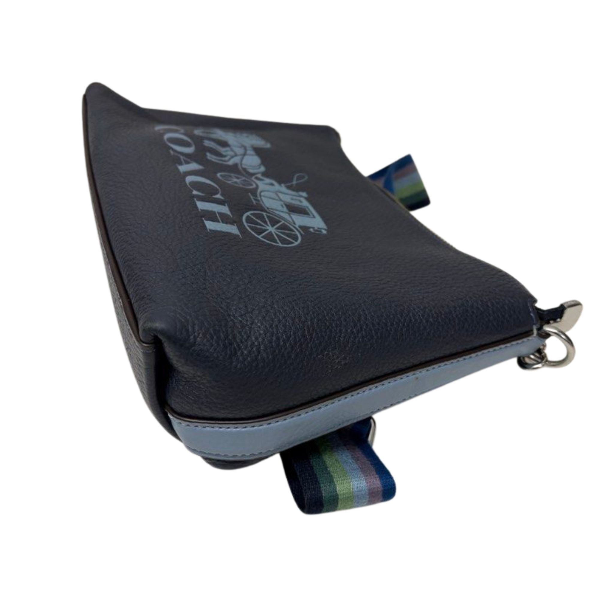 Coach Clara Shoulder Bag With Horse And Carriage - Navy/Blue