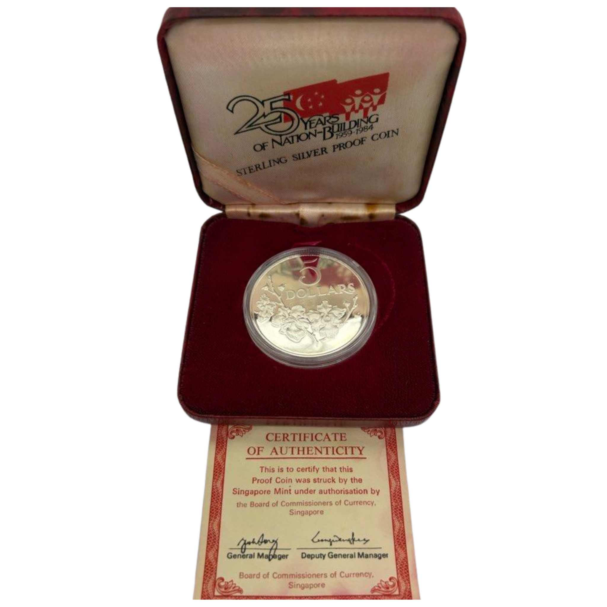 Singapore Mint 25 Years 925 Silver $5 Coin Main image