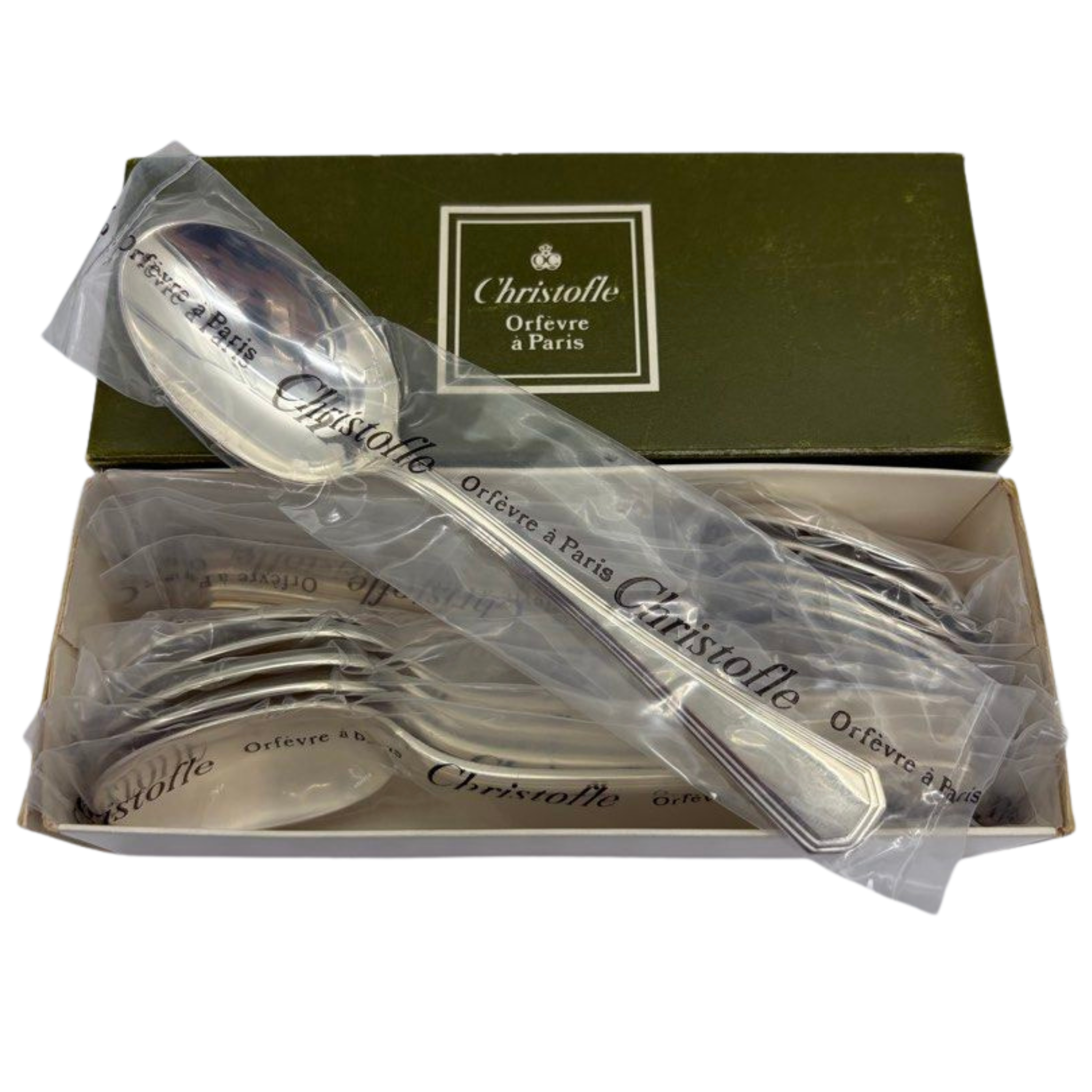 Vintage Christofle Orfevre a Paris Silver Plated Teaspoon 12 Pieces Main image