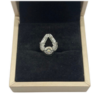 18K White Gold Natural Jadeite(Type-A) & Diamond Pendant