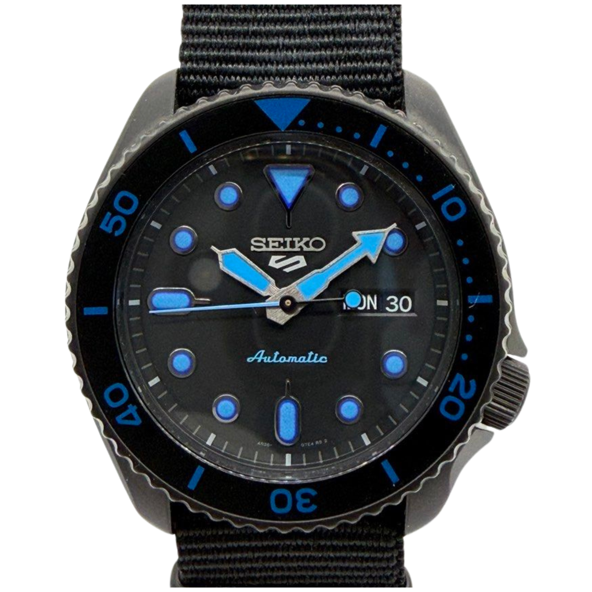 Seiko 5 Sports SPRD81 42.5mm Automatic Black Dial Nylon Strap Watch