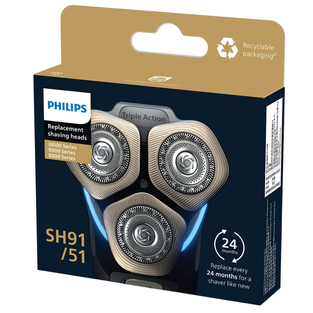 Philips SH91/51 Series 9000 Men's Shaver Replacement Blade, Sliver