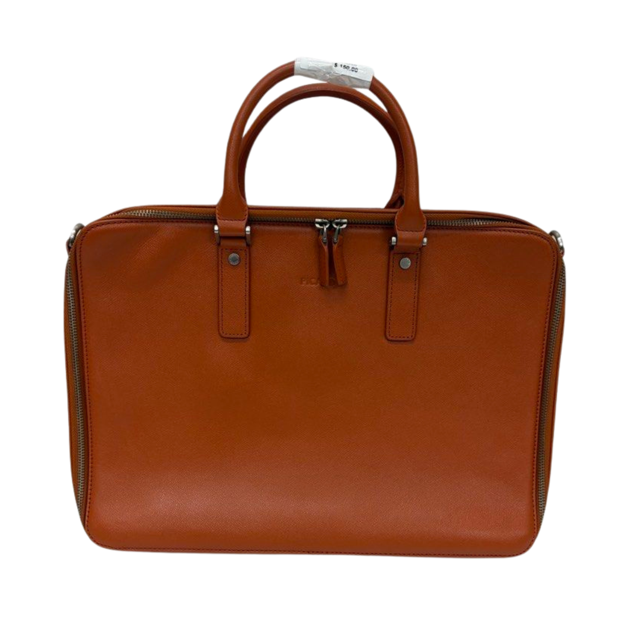 Picard Men’s Leather Briefcase with Sling, Orange