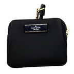 Kate Spade Cafter Nylon Card Case Lanyard- Black